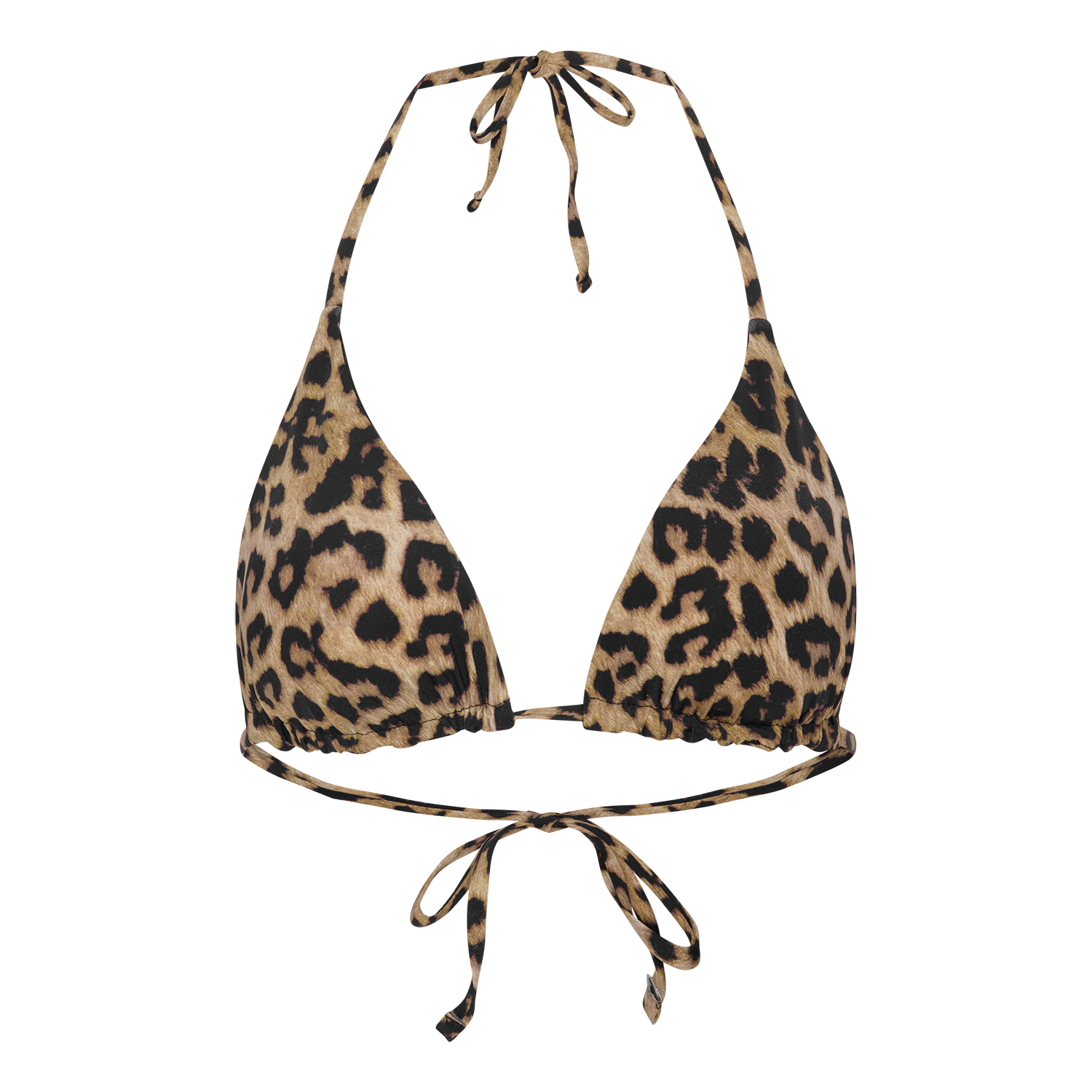 Waverly bikinitop - leopard/sort